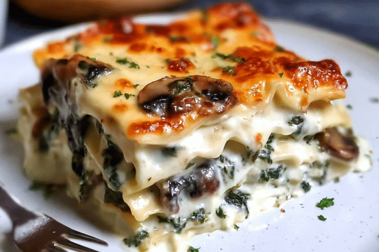 Layers of Love: My Spinach and Mushroom Lasagna Story