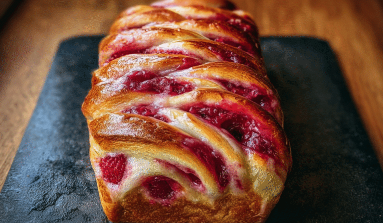 A Raspberry Swirl Brioche Loaf That’s Perfect for Any Occasion