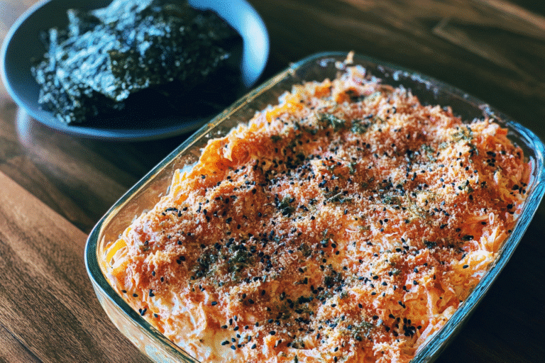 A Cozy Evening with Spicy Tuna and Creamy Crab Sushi Bake