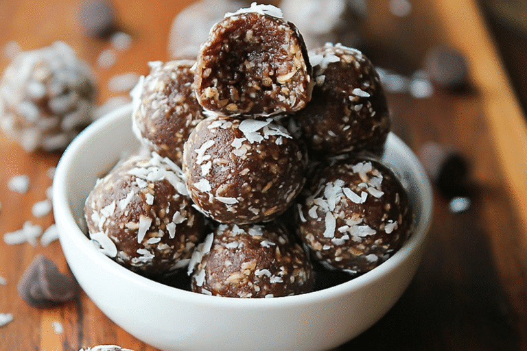 The Snack That Fought Off My 3 PM Slump: No-Bake Coconut Chocolate Protein Balls